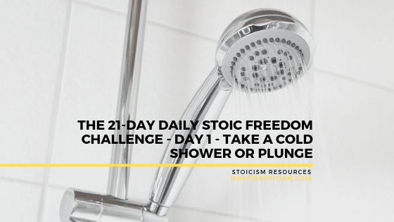 You are currently viewing The 21-Day Daily Stoic Freedom Challenge – Day 1 – Take A Cold Shower Or Plunge