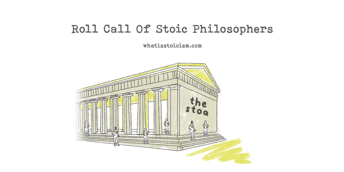 Read more about the article Roll Call Of Stoic Philosophers